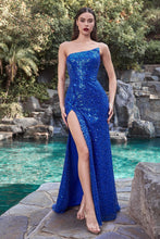 Load image into Gallery viewer, LA Merchandise LARCH165 Asymmetrical Sequined Plus Size Sexy Gown
