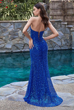 Load image into Gallery viewer, LA Merchandise LARCH165 Asymmetrical Sequined Plus Size Sexy Gown