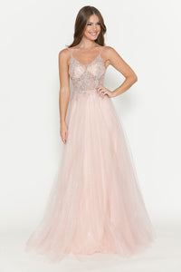 Wholesale Evening Dress V-Neck Beaded Sequin Formal Gown By LAF8183