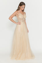 Load image into Gallery viewer, Wholesale Evening Dress V-Neck Beaded Sequin Formal Gown By LAF8183