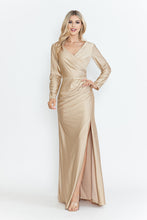 Load image into Gallery viewer, Wholesale Mother Of The Bride Dress V-Neck Long Formal Gown By LAF5323