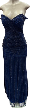 Load image into Gallery viewer, Sleeveless Beaded Mermaid Prom Dress Crystal Rhinestone Strapless Evening Gown by CT-2653 - - Prom Dress FDS