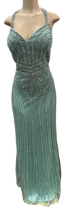 Load image into Gallery viewer, Sleeveless Beaded Mermaid Prom Dress Crystal Rhinestone Strapless Evening Gown by CT-2653 - - Prom Dress FDS