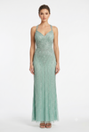 Load image into Gallery viewer, Sleeveless Beaded Mermaid Prom Dress Crystal Rhinestone Strapless Evening Gown by CT-2653 - SAGE - Prom Dress FDS