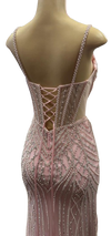 Load image into Gallery viewer, Beaded Mermaid Prom Dress Illusion Corset Gown with Rhinestone Detail Evening Dress by CT-2684 - - Prom Dress La Merchandise