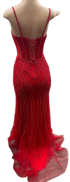 Load image into Gallery viewer, Beaded Mermaid Prom Dress Illusion Corset Gown with Rhinestone Detail Evening Dress by CT-2684 - - Prom Dress La Merchandise