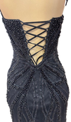 Load image into Gallery viewer, Pearl Beaded Mermaid Prom Dress V-Neck Spaghetti Strap Lace-Up Back Formal Evening Gown by CT-2687 - - Prom Dress FDS