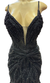 Load image into Gallery viewer, Pearl Beaded Mermaid Prom Dress V-Neck Spaghetti Strap Lace-Up Back Formal Evening Gown by CT-2687 - - Prom Dress FDS