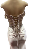 Load image into Gallery viewer, Strapless Corset Mermaid Prom Dress with Rhinestone Beading &amp; Lace-Up Back Evening Gown by CT-2714 - - Prom Dress La Merchandise