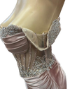 Load image into Gallery viewer, Strapless Corset Mermaid Prom Dress with Rhinestone Beading &amp; Lace-Up Back Evening Gown by CT-2714 - - Prom Dress La Merchandise