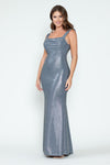 Load image into Gallery viewer, Wholesale Evening Dress Cowl Neck Mermaid Fitted Prom Gown By LAF5314