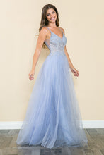 Load image into Gallery viewer, Wholesale Evening Dress V-Neck Beaded Sequin Formal Gown By LAF8183