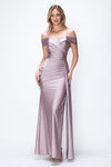 Load image into Gallery viewer, Wholesale Formal Dress Off The Shoulder Ruched Prom Gown By LAF5320