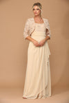 Load image into Gallery viewer, Wholesale Mother Of The Bride Dress Square Neck Formal Gown By LAV3094 - CHAMPAGNE - Dress LAV