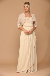 Wholesale Mother Of The Bride Dress Square Neck Formal Gown By LAV3094