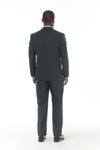Load image into Gallery viewer, Green Men's 3-Piece Suit: Notch Lapel Jacket, Double-Breasted Vest &amp; Pants, Active 2-Way Stretch Fabric