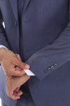 Load image into Gallery viewer, Three-Piece Slim Fit Suit with Notch Lapel Jacket and Double-Breasted Vest in 2-Way Stretch Fabric