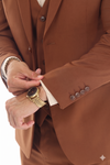 Load image into Gallery viewer, Men's 3-Piece Slim Fit Suit with Notch Lapel Blazer and Double-Breasted Vest in Stretch Fabric - - Suits La Merchandise