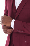 Load image into Gallery viewer, Men's 3-Piece Slim Fit Suit with Notch Lapel Blazer and Double-Breasted Vest for Formal Events