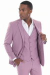Load image into Gallery viewer, Men's 3-Piece Slim Fit Suit with Notch Lapel Blazer Double Breasted Vest, and Stretch Pants - - Suits Mens Suits