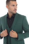 Load image into Gallery viewer, 3-Piece Men's Suit with Notch Lapel Blazer, Double-Breasted Vest, and Active 2-Way Stretch Fabric