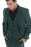 Load image into Gallery viewer, 3-Piece Men's Suit with Notch Lapel Blazer, Double-Breasted Vest, and Active 2-Way Stretch Fabric