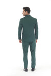 Load image into Gallery viewer, 3-Piece Men's Suit with Notch Lapel Blazer, Double-Breasted Vest, and Active 2-Way Stretch Fabric