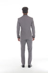 Load image into Gallery viewer, Men's 3-Piece Suit with Notch Lapel Blazer and Double-Breasted Vest in 2-Way Stretch Fabric