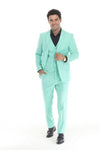 Load image into Gallery viewer, 3-Piece Men's Suit with Notch Lapel Blazer, Double-Breasted Vest, and 2-Way Stretch Fabric