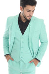 Load image into Gallery viewer, 3-Piece Men's Suit with Notch Lapel Blazer, Double-Breasted Vest, and 2-Way Stretch Fabric