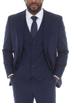 Load image into Gallery viewer, 3-Piece Slim Fit Suit with Notch Lapel Jacket and Double-Breasted Vest in 2-Way Stretch Fabric