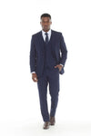 Load image into Gallery viewer, 3-Piece Slim Fit Suit with Notch Lapel Jacket and Double-Breasted Vest in 2-Way Stretch Fabric