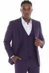 Load image into Gallery viewer, 3-Piece Slim Fit Suit with Notch Lapel Blazer, Double-Breasted Vest, and 2-Way Stretch Fabric - - Suits La Merchandise