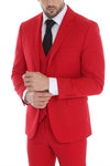 Load image into Gallery viewer, Men's 3-Piece Slim Fit Suit with Notch Lapel Blazer and Double-Breasted Vest for Formal Events - - Suits La Merchandise