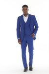 Load image into Gallery viewer, 3-Piece Slim Fit Suit with Notch Lapel Blazer, Double-Breasted Vest, and 2-Way Stretch Fabric