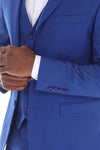 Load image into Gallery viewer, 3-Piece Slim Fit Suit with Notch Lapel Blazer, Double-Breasted Vest, and 2-Way Stretch Fabric