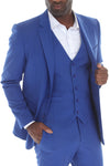 Load image into Gallery viewer, 3-Piece Slim Fit Suit with Notch Lapel Blazer, Double-Breasted Vest, and 2-Way Stretch Fabric