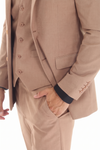 Load image into Gallery viewer, Men's 3-Piece Slim Fit Suit with Notch Lapel Blazer, Double-Breasted Vest, and Stretch Trousers - - Suits La Merchandise