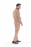 Load image into Gallery viewer, Men's 3-Piece Slim Fit Suit with Notch Lapel Blazer, Double-Breasted Vest, and Stretch Trousers - - Suits La Merchandise