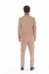 Load image into Gallery viewer, Men's 3-Piece Slim Fit Suit with Notch Lapel Blazer, Double-Breasted Vest, and Stretch Trousers - - Suits La Merchandise