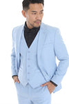 Load image into Gallery viewer, Men's 3-Piece Slim Fit Suit with Notch Lapel Blazer and Double-Breasted Vest for Formal Events - - Suits La Merchandise