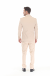 Load image into Gallery viewer, 3-Piece Slim Fit Suit with Notch Lapel Blazer, Double-Breasted Vest, and Active 2-Way Stretch - - Suits La Merchandise