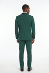 Load image into Gallery viewer, Forest Green 3-Piece Shawl Lapel Tuxedo Suit Slim Fit Jacket, Vest &amp; Expandable Pants Stretch
