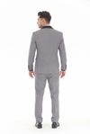 Load image into Gallery viewer, MD Gray 3-Piece Shawl Lapel Tuxedo Suit Slim Fit Jacket, Vest &amp; Expandable Pants Stretch