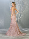 Load image into Gallery viewer, Floral Mermaid Evening Gown - LA7811 - - Dress LA Merchandise