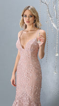 Load image into Gallery viewer, Floral Mermaid Evening Gown - LA7811 - - Dress LA Merchandise