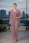 Load image into Gallery viewer, Mother of the Bride Formal Jacket Pant Suit By LA Merchandise LAV3383 - - Pant Suit LAV