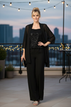Load image into Gallery viewer, Mother of the Bride Formal Jacket Pant Suit By LA Merchandise LAV3383 - - Pant Suit LAV