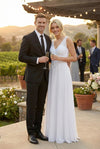 Load image into Gallery viewer, LA Merchandise LAV5233 Sleeveless V-Neck Beaded Bodice Bridal Gown - - Wedding Dresses LAV