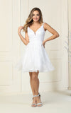 Load image into Gallery viewer, Homecoming Short Dress LA1702 - WHITE - LA Merchandise